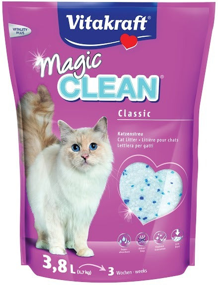 Vitakraft Magic Clean Perlas de gel de sílice súper absorbentes 8,4 L