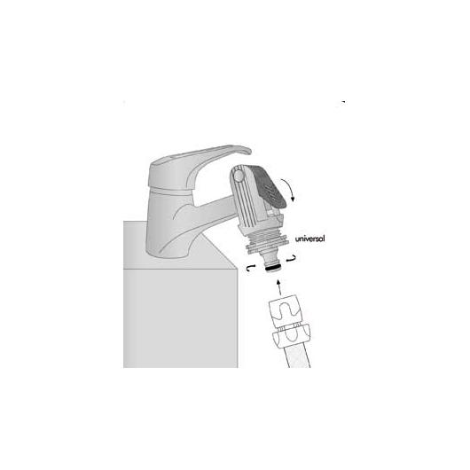 Adaptador universal de grifo doméstico Aqua Control