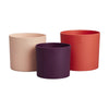 Lex Pott pack rojo, rosa, violeta Elho 14cm 100% reciclado