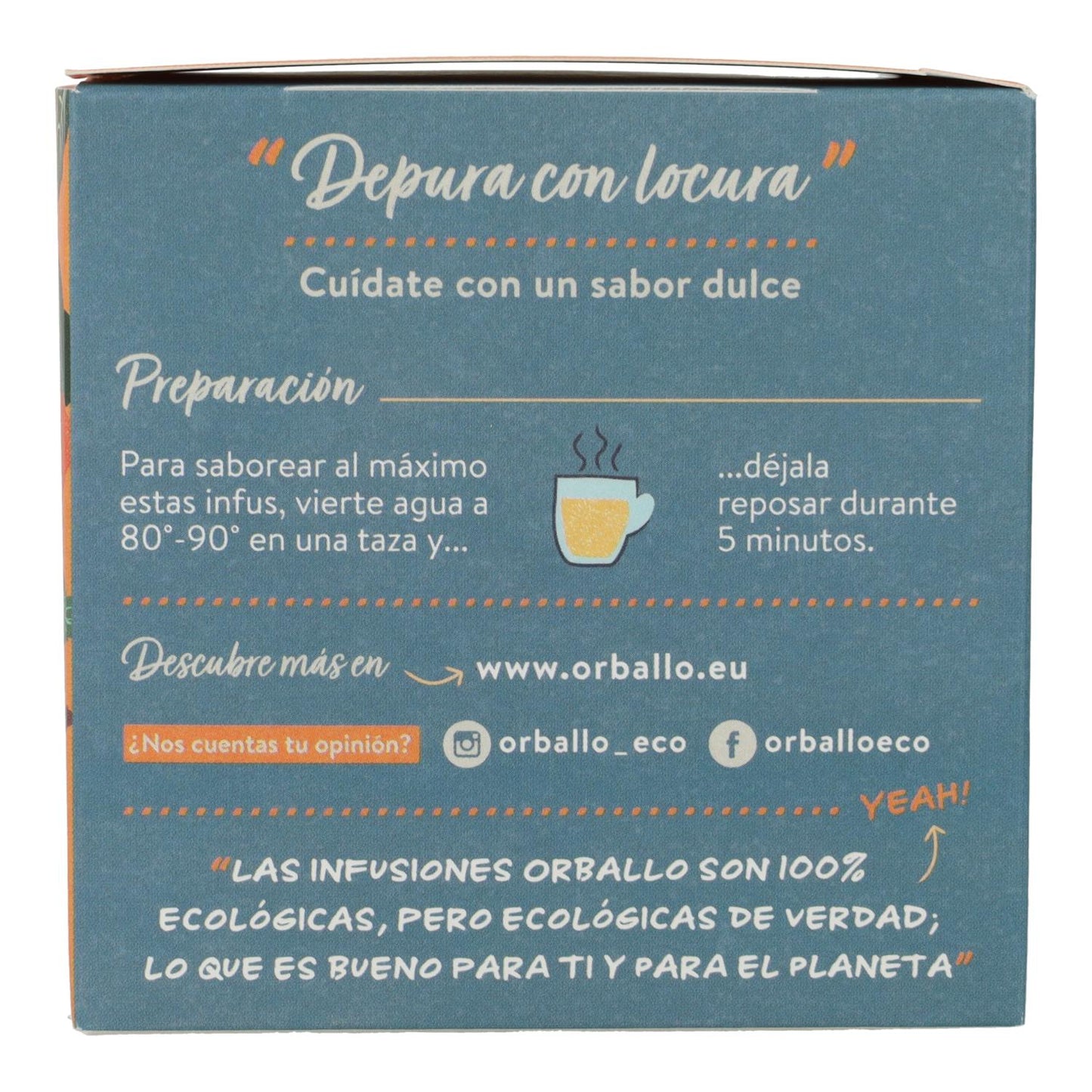 Infusión "depura con locura" Bio orballo 15 pirámides