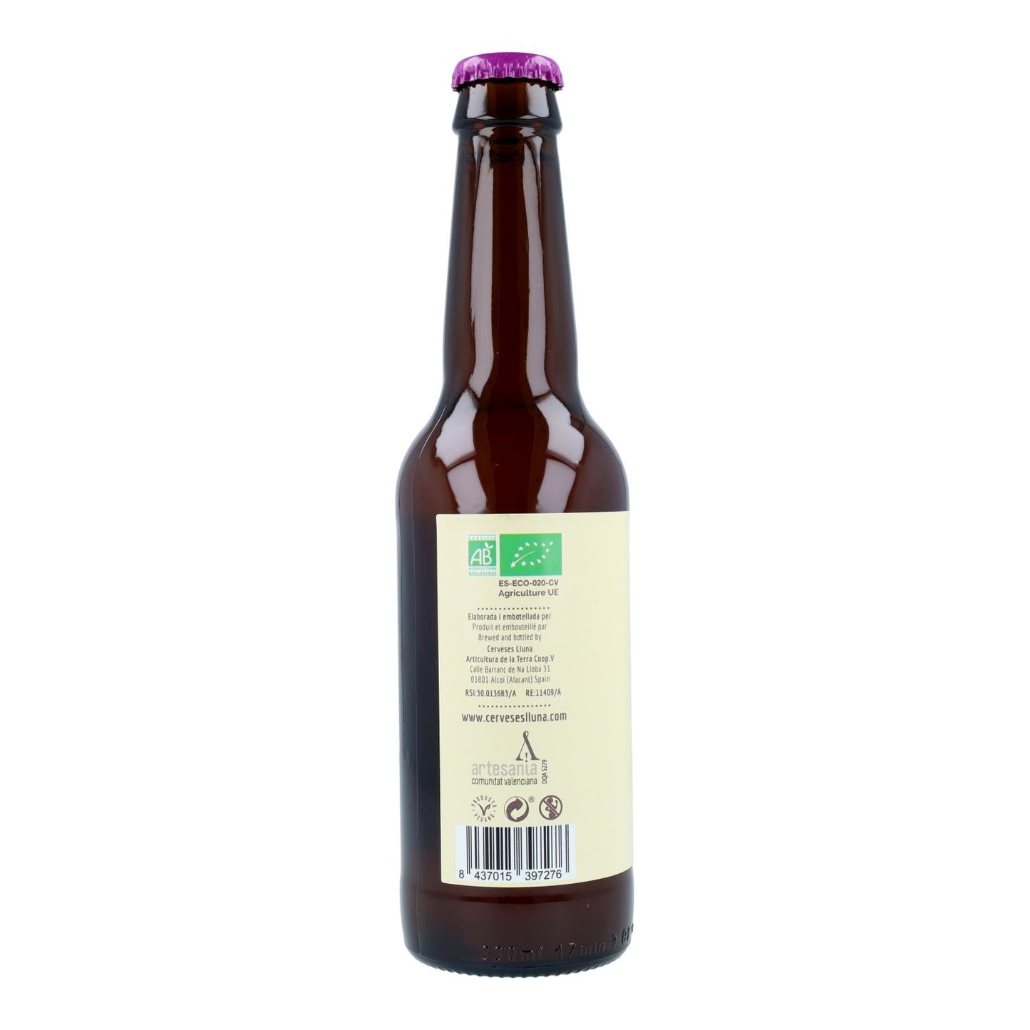 Cerveza Lluna Happy Trip sin gluten Cerveses Lluna 33cl