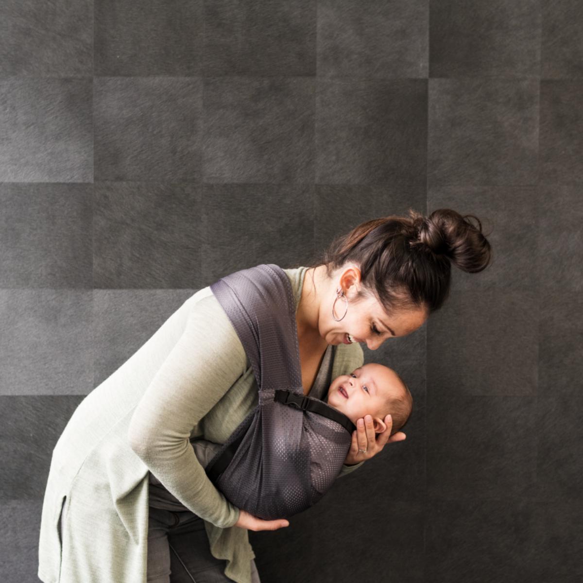 Bandolera Porta Bebé Gris Minimonkey