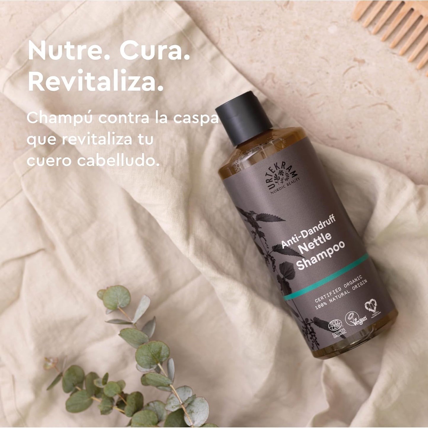 Pack 2x Champú de Ortiga Anticaspa Urtekram 500 ml