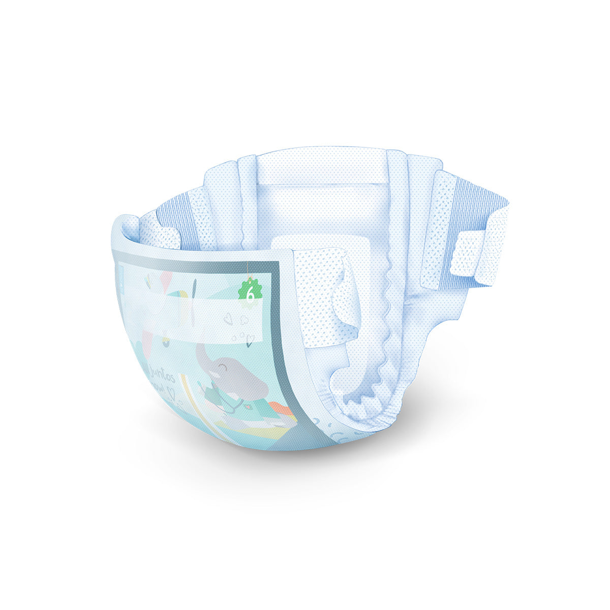 Pack 6x Pañal T6 Junior (17-28Kg) 27 uds, Chelino