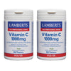 Pack 2x Vitamina C 1000 mg con bioflavonoides y escaramujo, Lamberts, 120 tabletas