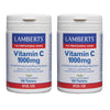 Pack 2x Vitamina C 1000 mg con bioflavonoides y escaramujo, Lamberts, 120 tabletas