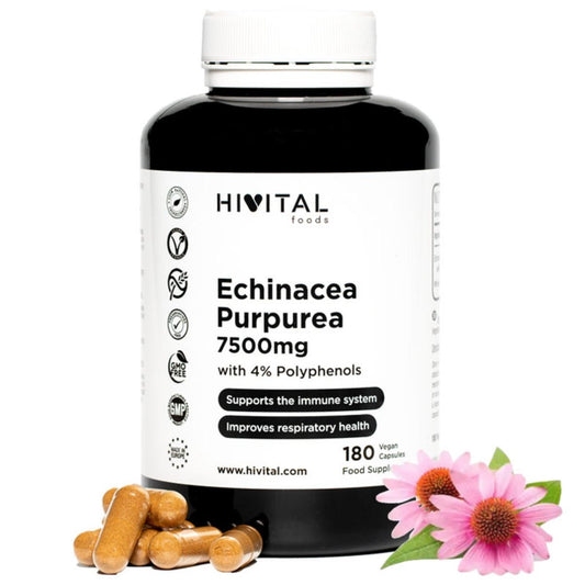 Equinacea Purpurea 7500 mg 180 cápsulas veganas Hivital