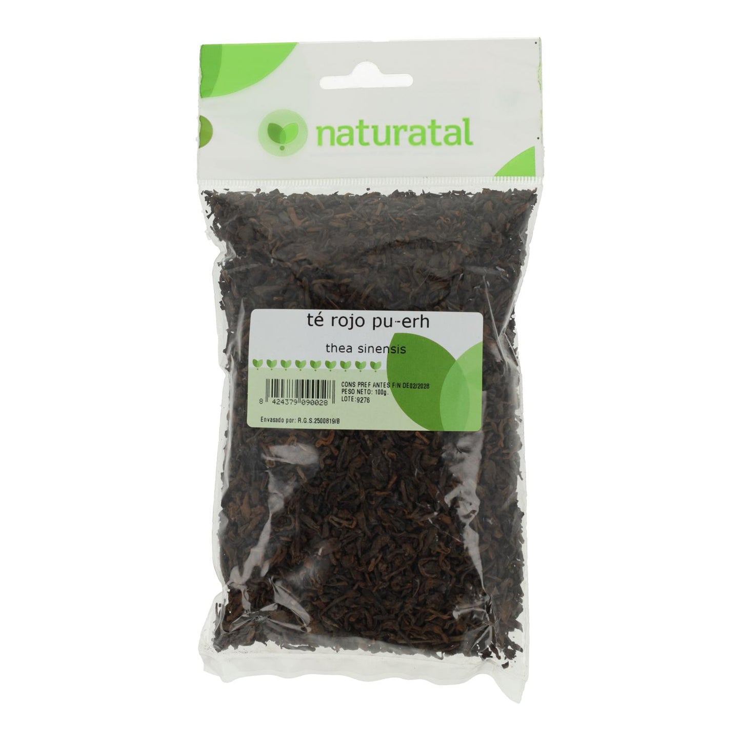Te Rojo Pu-Erh Naturatal 100Gr