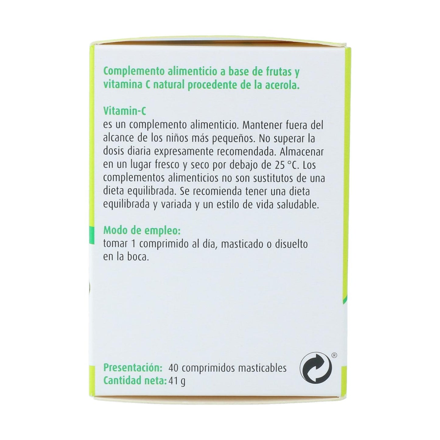 Vitamina C A.Vogel 40 comprimidos