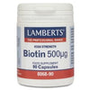 Biotina 90 cápsulas de 50 μg