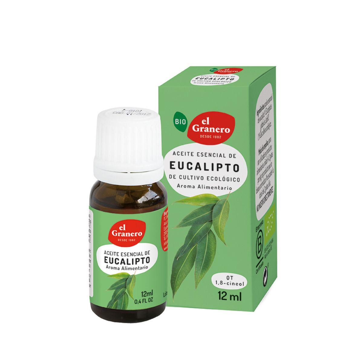 Aceite Esencial Eucalipto Biológico El Granero, 12 ml