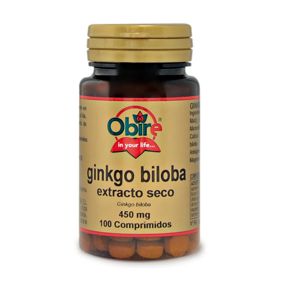 Ginkgo Biloba 450 mg Obire, 100 comprimidos