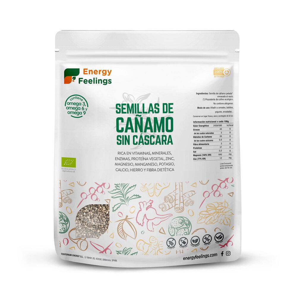 Semillas de cáñamo sin cáscara BIO (al vacío) Energy Feelings 1 kg