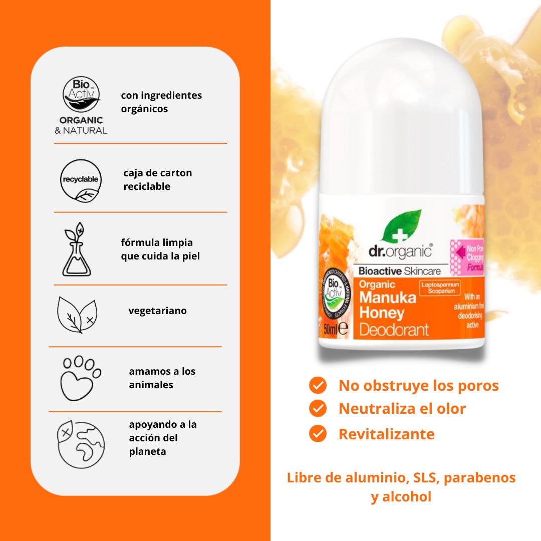 Desodorante Miel de Manuka Dr. Organic 50 ml