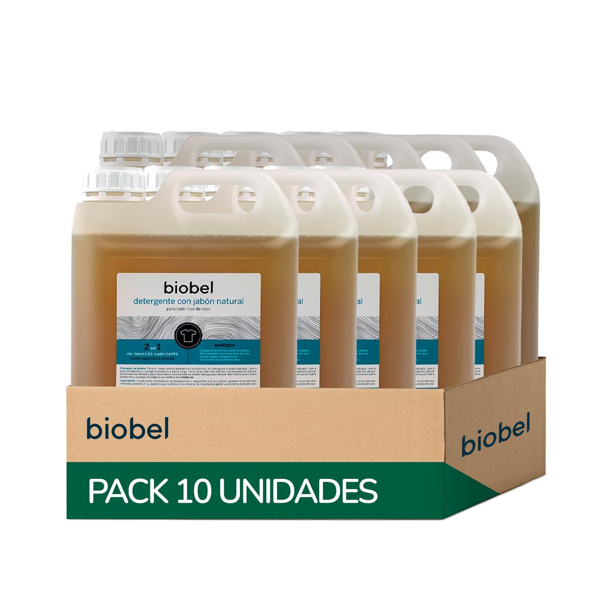 Pack 10x detergente líquido BioBel 5 litros