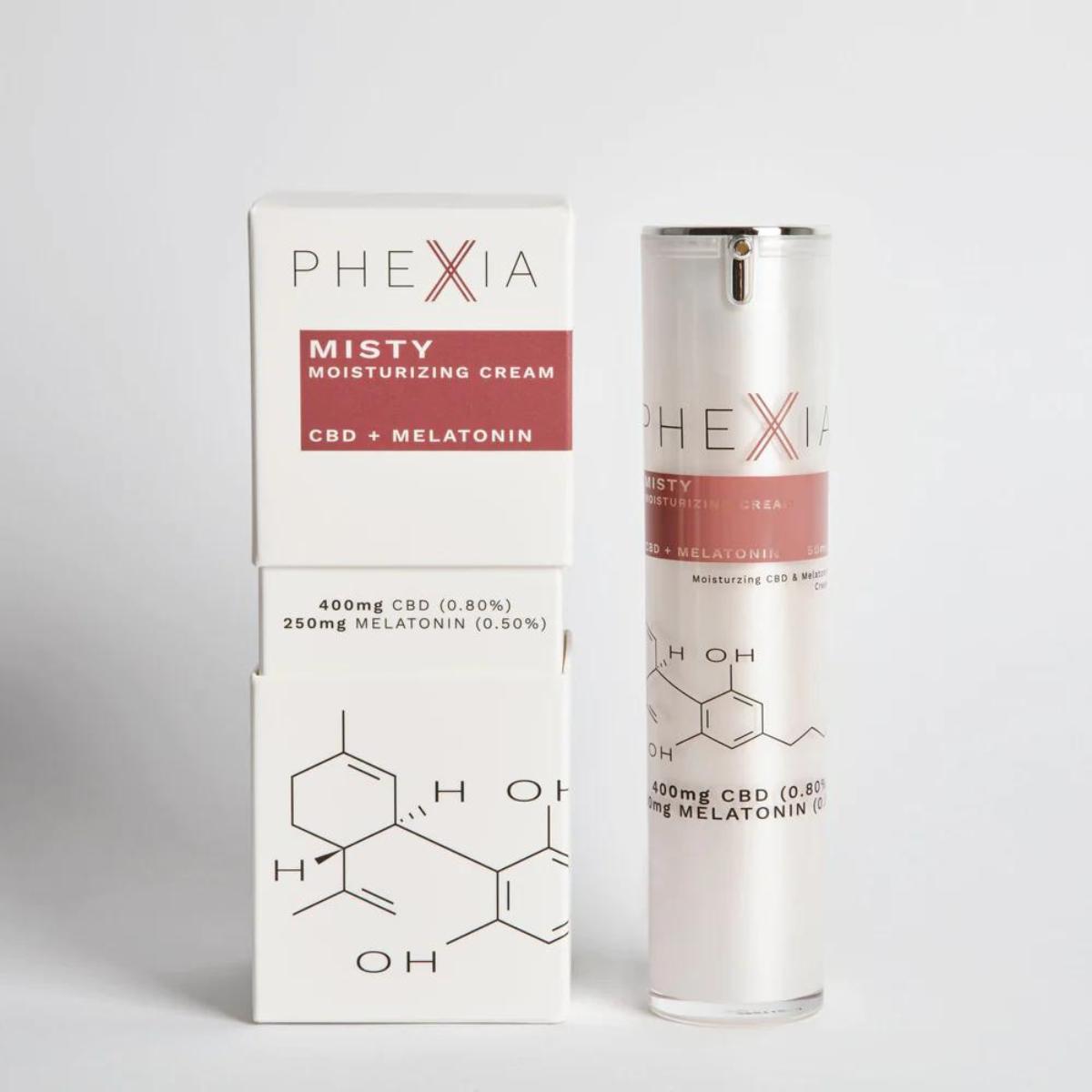 Crema hidratante de CBD Y Melatonina Misty Phexia 50ml