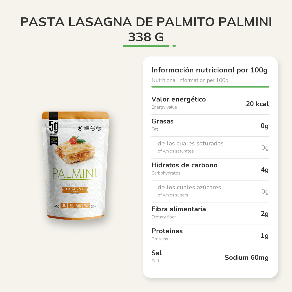 Información nutricional