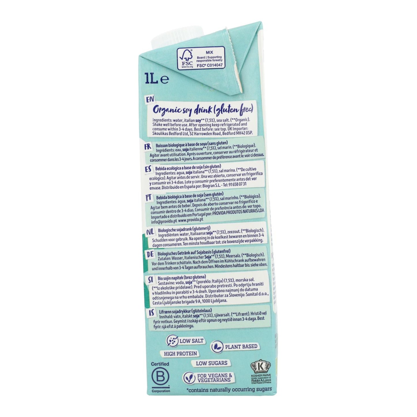 Bebida de Soja BIO Isola Bio 1 L