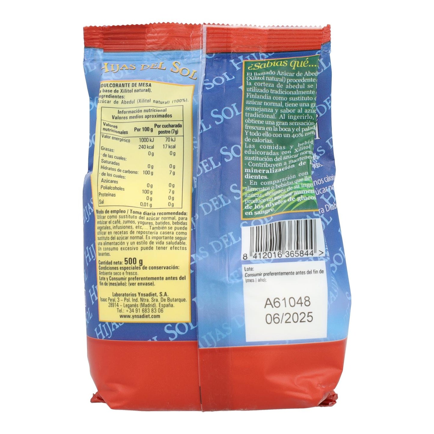 Azucar De Abedul 500 Gramos Ynsadiet