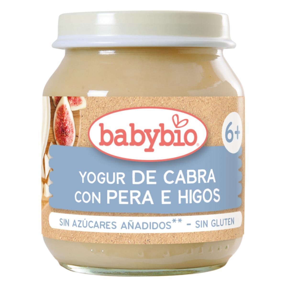Pack 3 unidades yogur de cabra con pera e higo Babybio 130 g