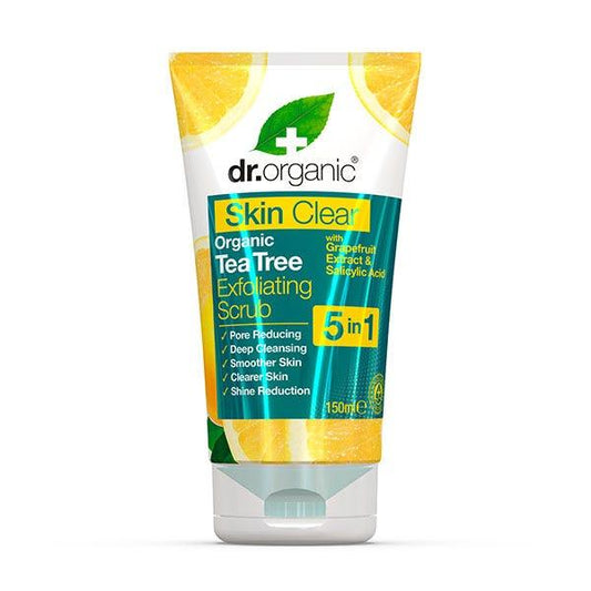 Skin clear exfoliante facial Dr. Organic 150 ml