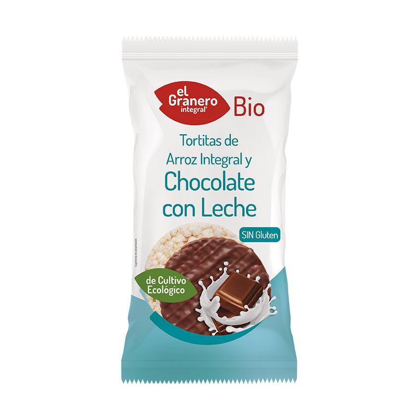 Tortitas de Arroz Integral y Chocolate con Leche El Granero, 100g