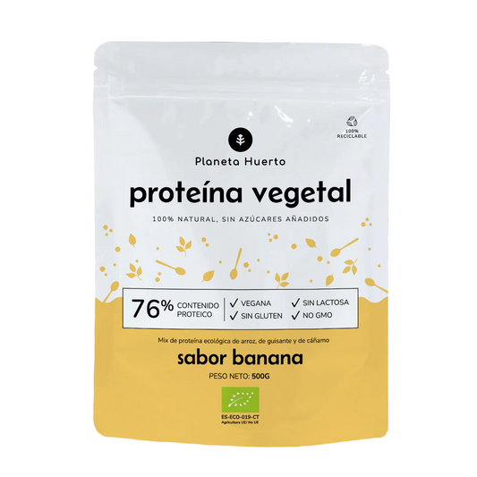 Proteína vegetal ECO 76% Banana Planeta Huerto 500 g