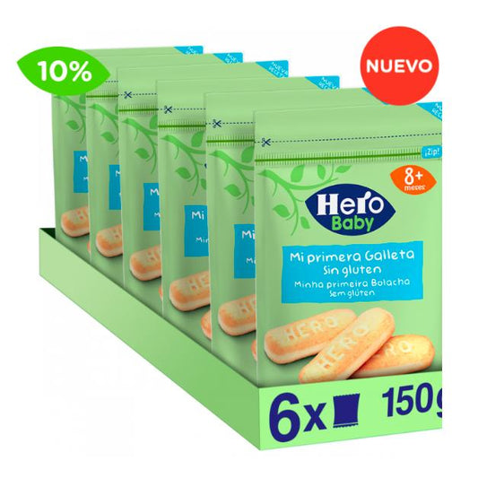 Mi Primera Galleta Sin Gluten  6 x 150 g -Hero Baby