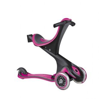 Patinete convertible Evo Comfort 5 en 1 rosa Globber