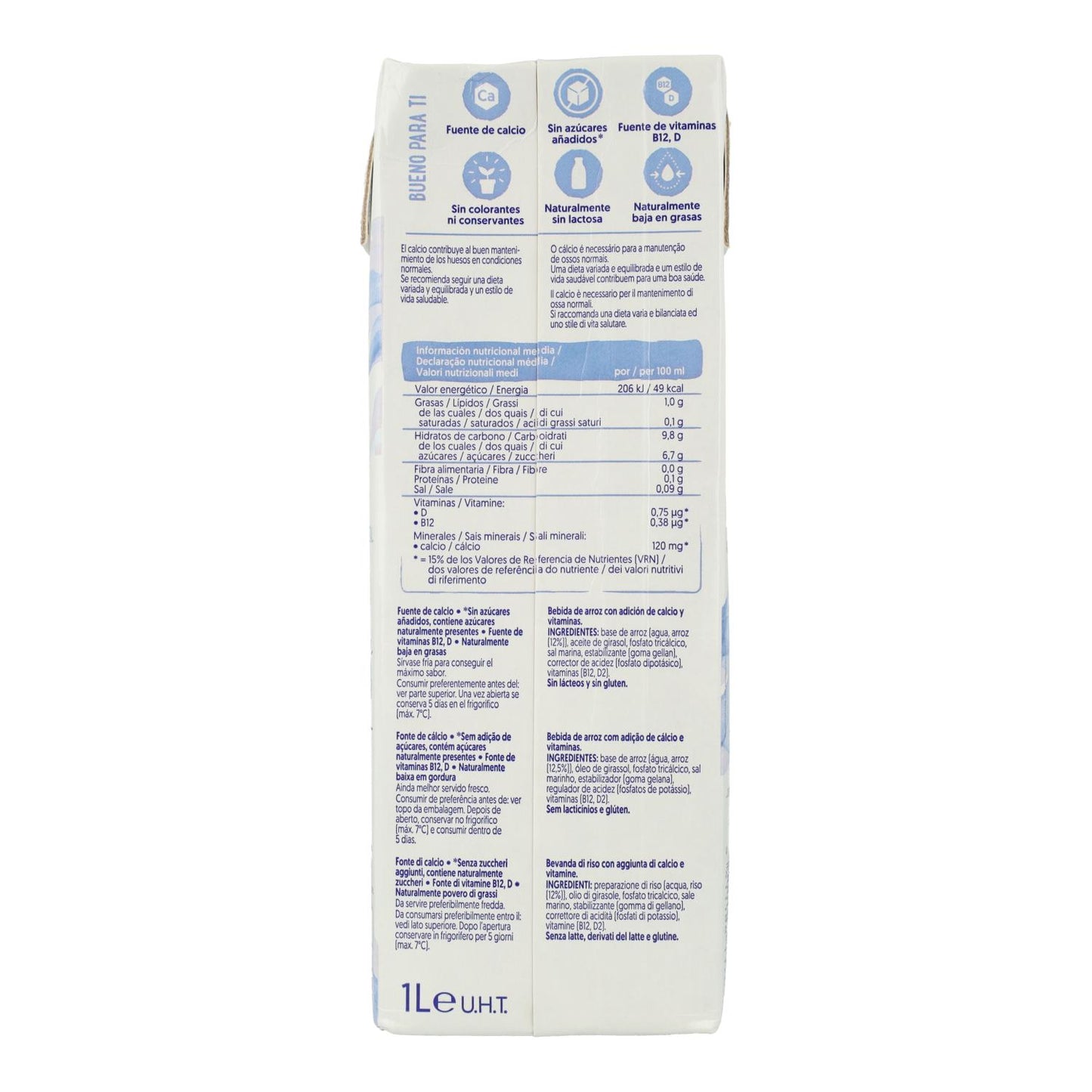 Pack 8 uds Bebida de Arroz Alpro 1 Litro