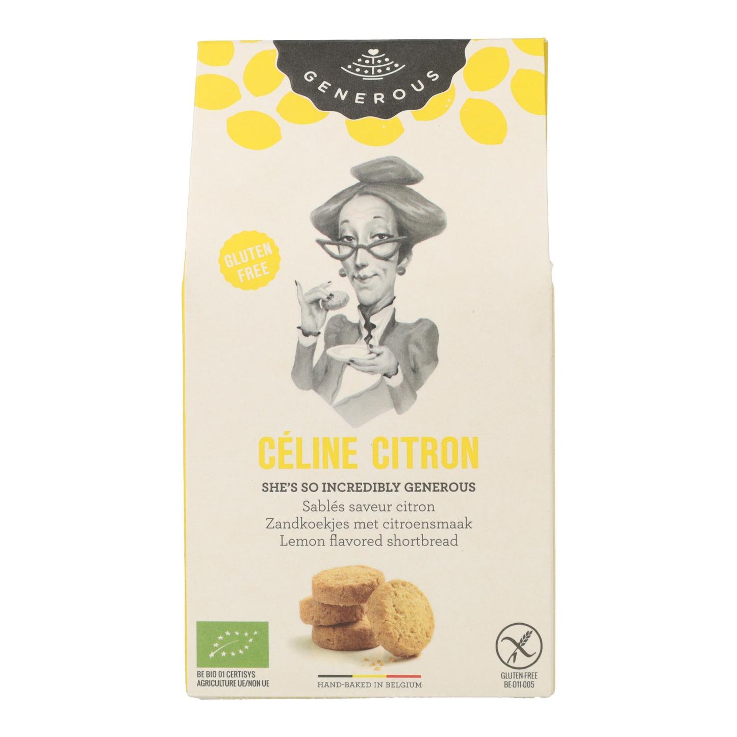 Celine Limón Galletas sin gluten y orgánicas Generous 100 g
