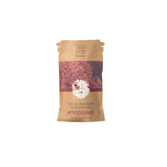 Sales del Mar Muerto de palo de rosa afrodisíaco Amapola Biocosmetics 250 g