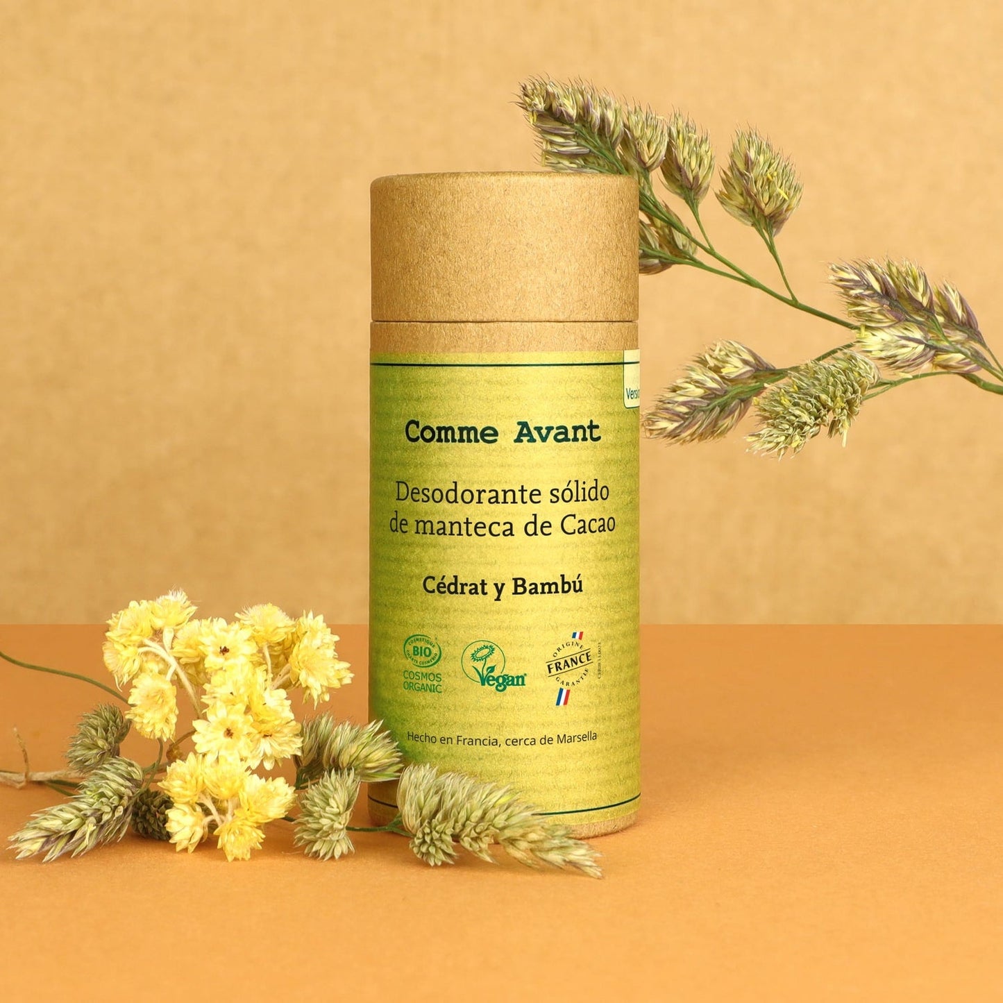 Desodorante sólido de cidra y bambú Comme Avant 60 g