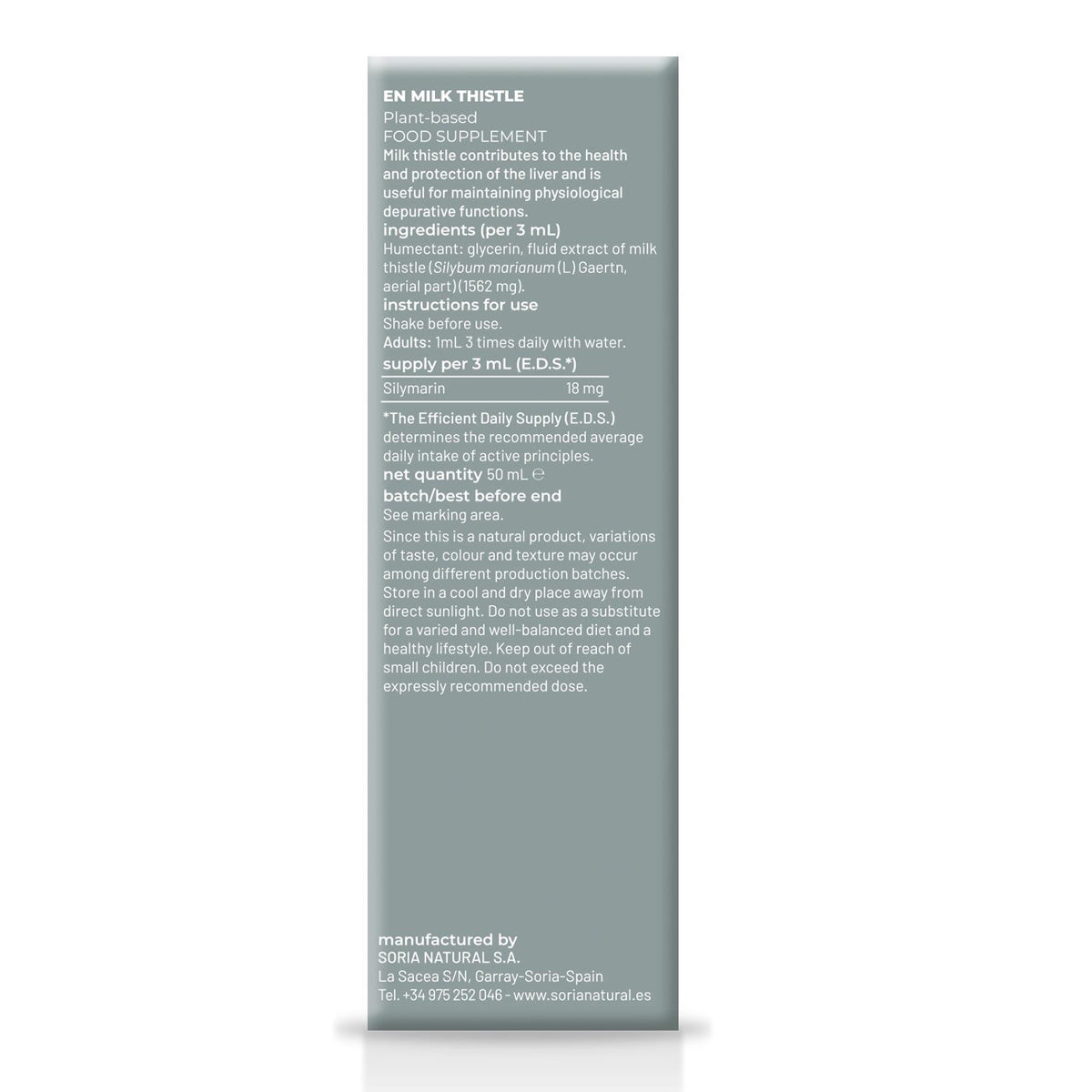 Extracto Cardo Mariano Soria Natural, 50 ml