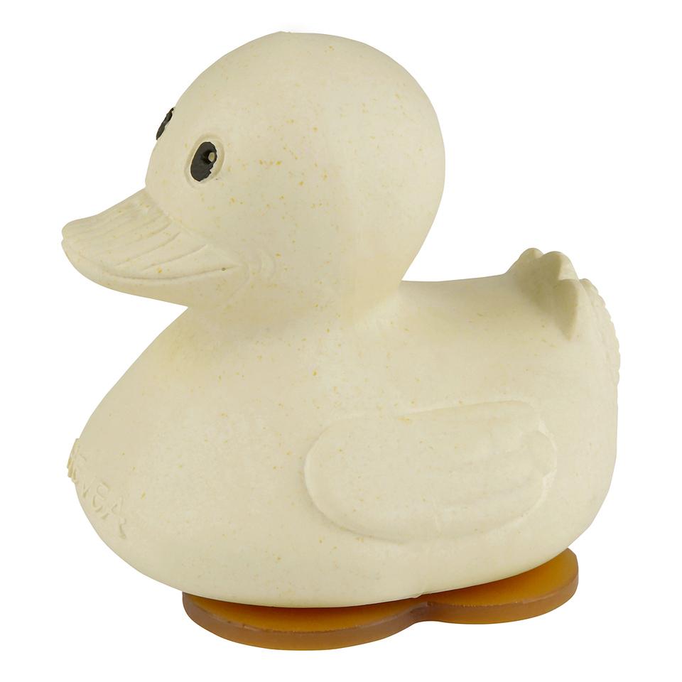 Pato de goma natural "Squeeze & Splash ", color arena