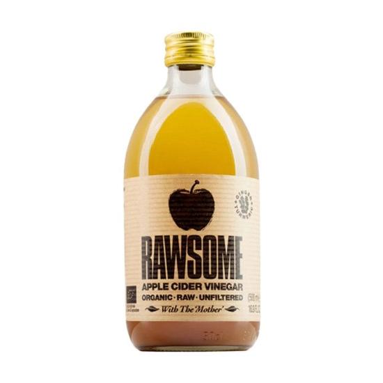 Vinagre de Manzana con jengibre y cúrcuma sin filtrar Rawsome 500ml