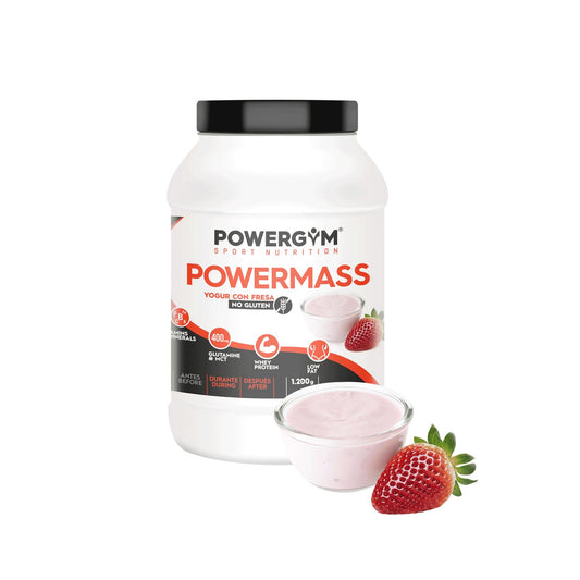 Proteína + Hidratos Powermass Powergym Yogur con Fresas