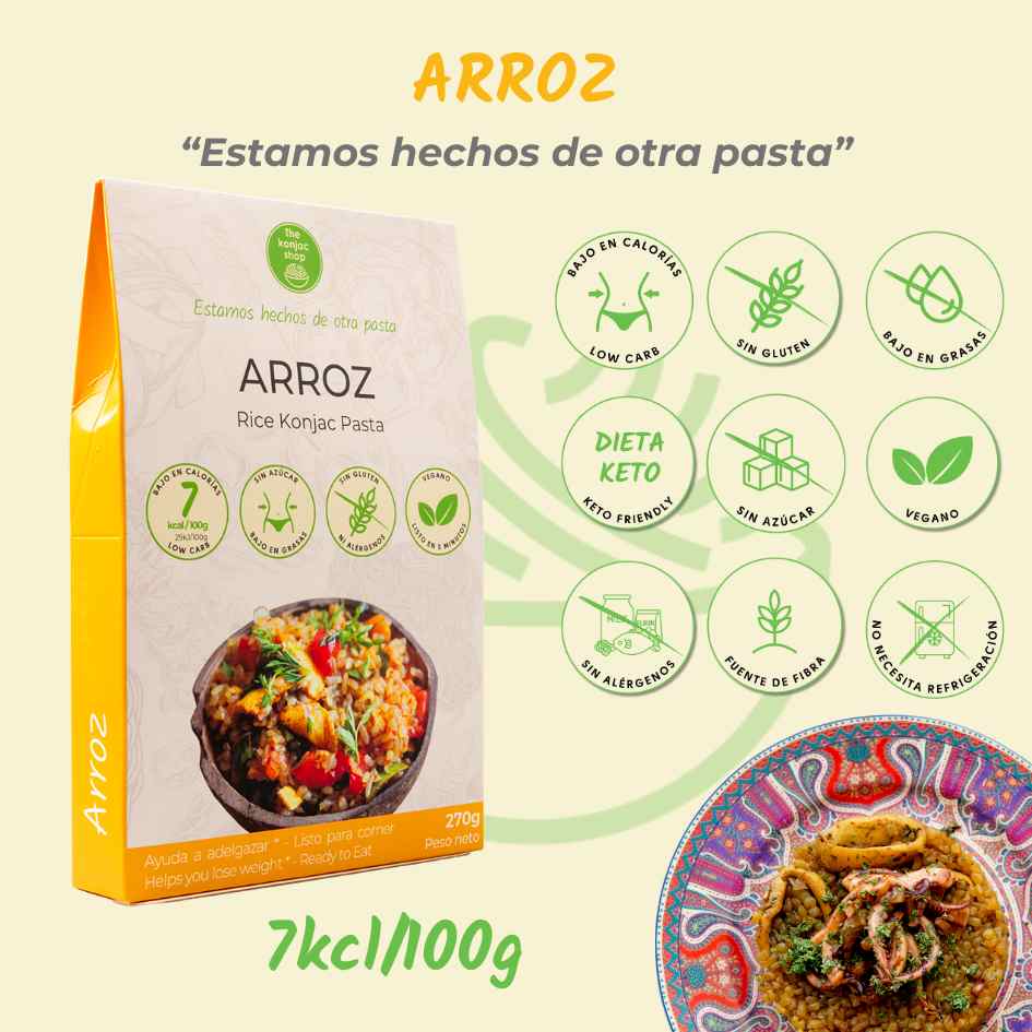 Arroz de konjac The Konjac Shop 270g
