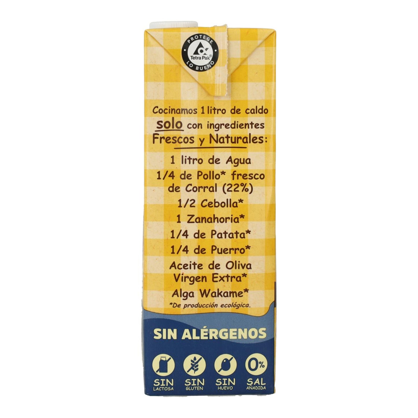 Caldo natural suave de pollo Eco Aneto 1L