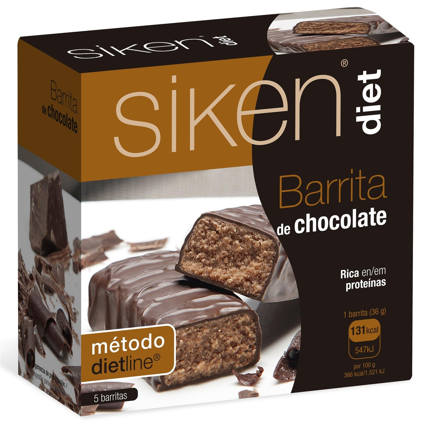 Siken Diet Barritas Chocolate 5 uds