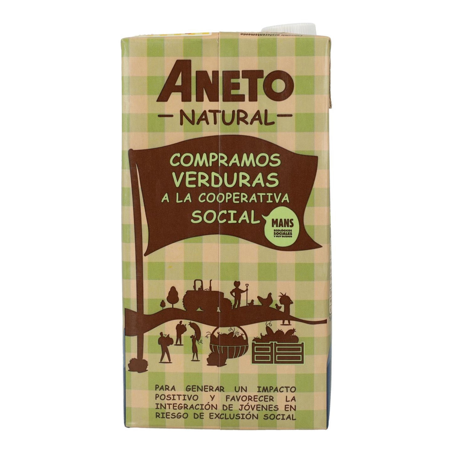 Caldo natural suave de verduras Eco Aneto 1L