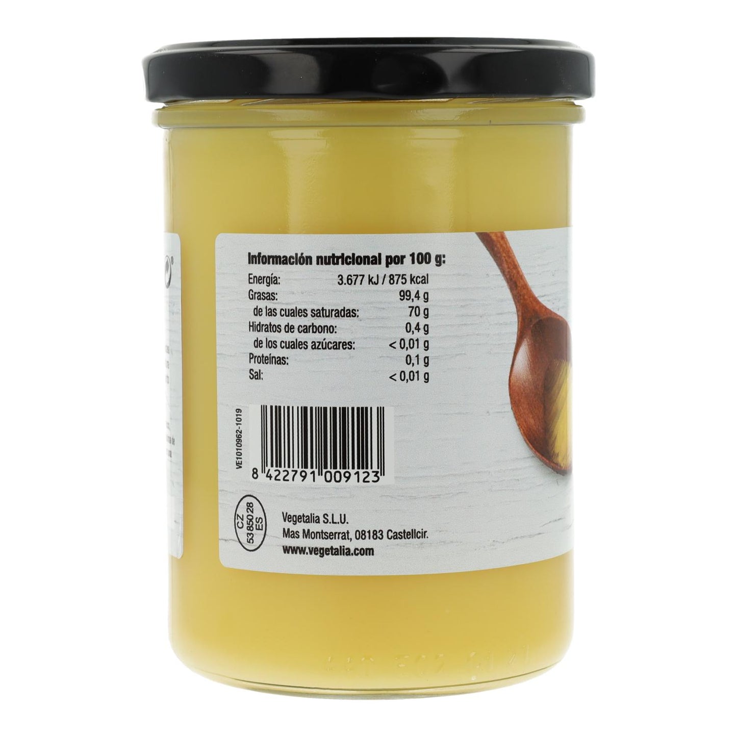 Ghee Mantequilla Clarificada 100% natural Vegetalia 360 g
