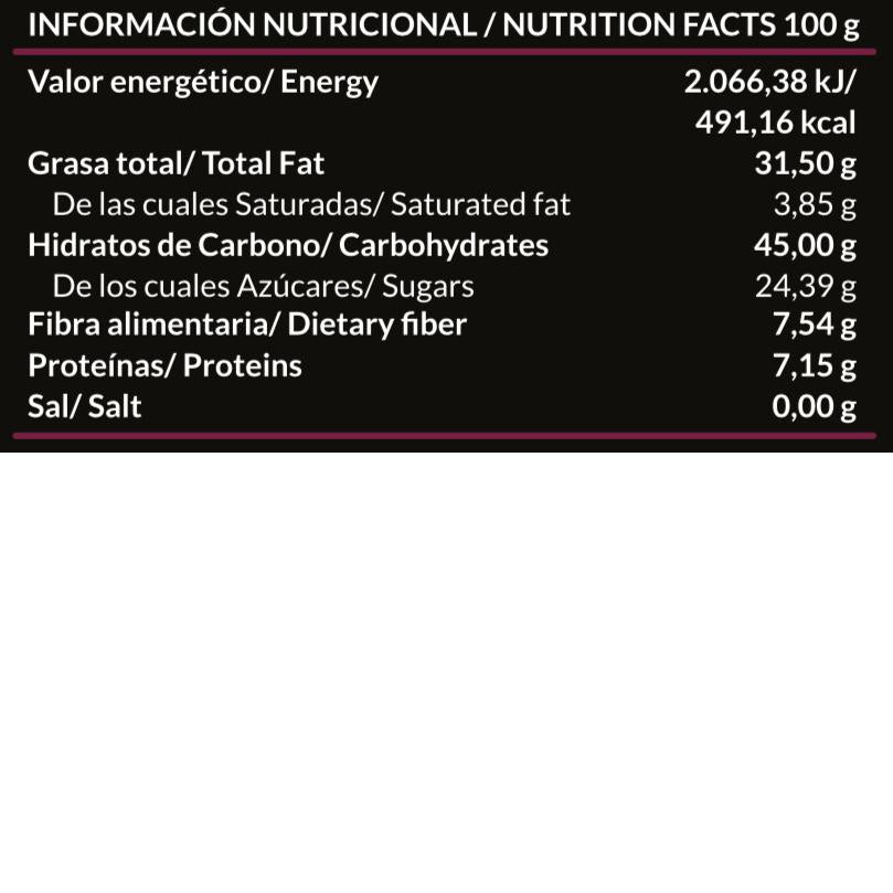 Crema de cacao y avellanas mora saludable ambrosía Paleobull 300 g
