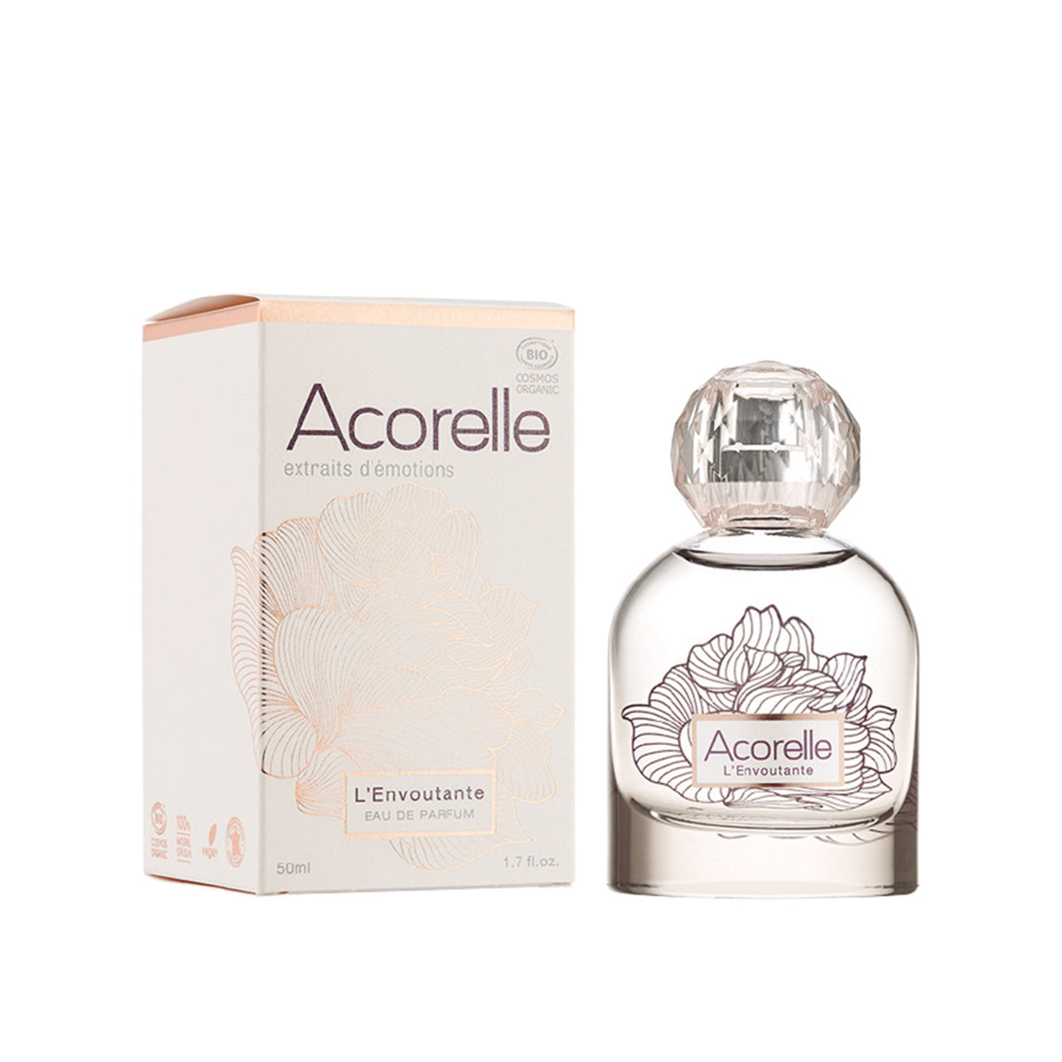 Set de Perfumes 100% de Origen Natural Fragancia L'Envoutante , Acorelle, 1x50ml + 1x10ml