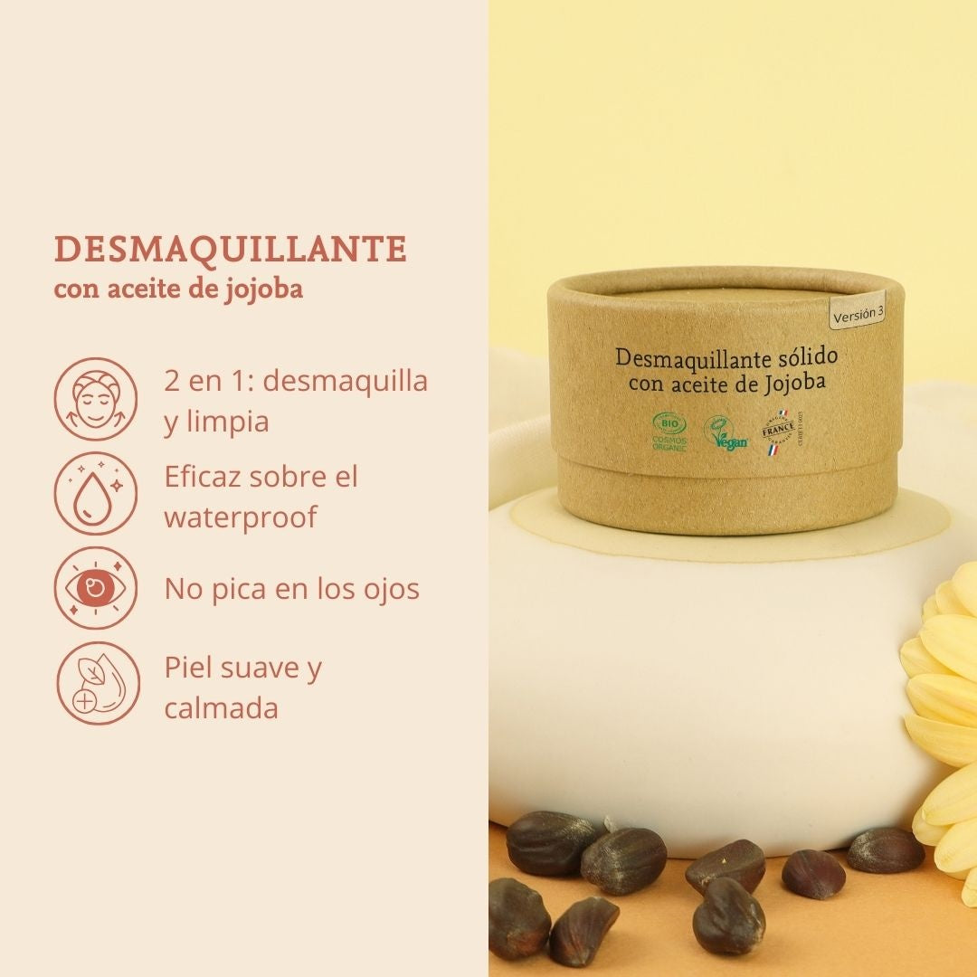 Desmaquillante sólido con aceite de jojoba Comme Avant 40 g