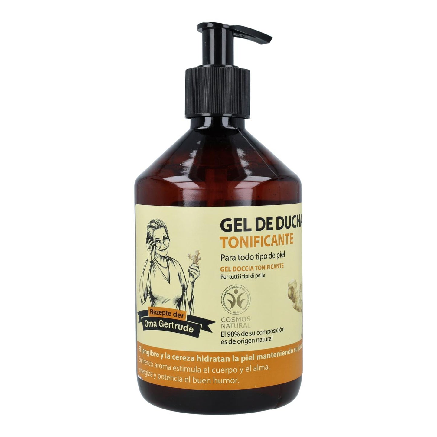 Pack 2x Gel ducha energizante todo tipo de pieles Oma Gertrude 500 ml
