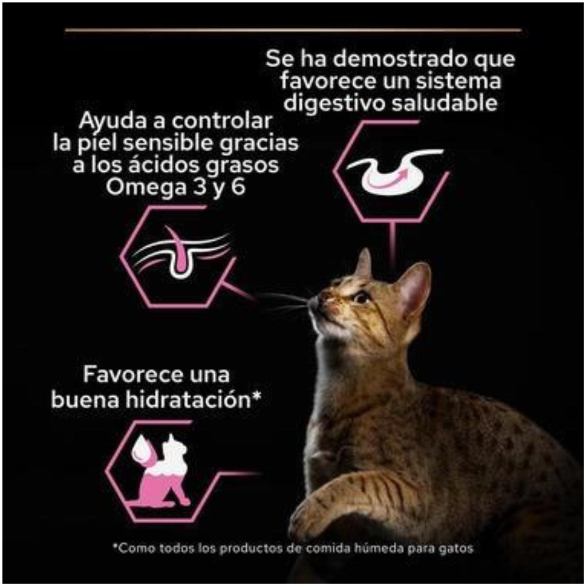 PURINA PRO PLAN Gato Adulto Delicate Digestion con pavo y pescado en salsa Sobre 10x85g