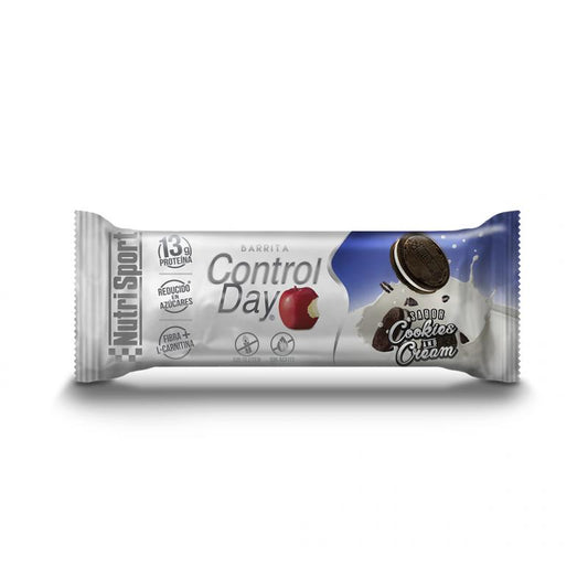 Caja Controlday Barrita Cookies&Cream   Nutrisport 28 Unidades