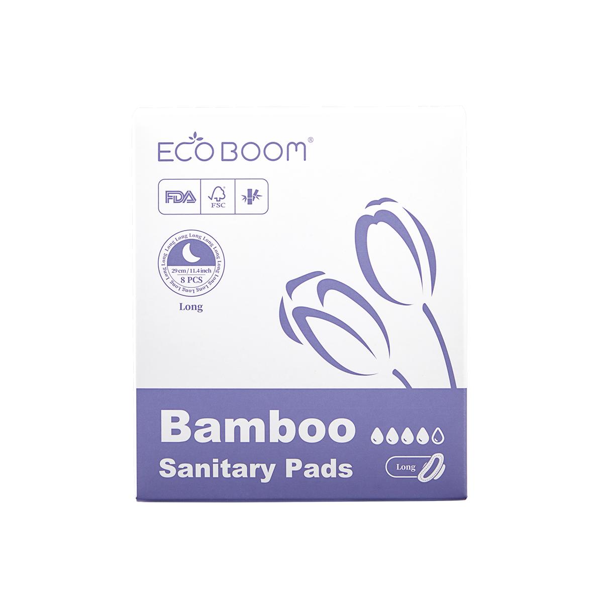 Compresa fibra de bambú biodegradable Súper Ecoboom 8 uds