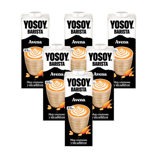 Pack 6 uds Bebida de Avena Barista Sin Gluten YOSOY 1L